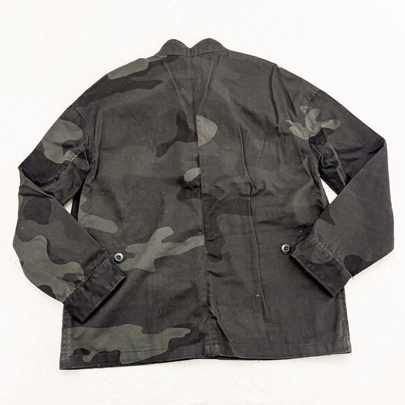 Highline Collective Green Camouflauge Military Jacket Embellishments Size XS - Picture 10 of 12